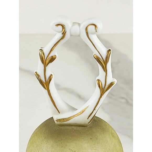 Bisque Praying Madonna Bell 5 3/4" Porcelain 1979 Hand Painted Roman Mexico - Picture 3 of 14